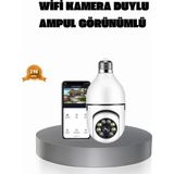 Bilfold 360° Akıllı Güvenlik Kamerası – Duya Takılabilir, Wi-Fi Bağlantılı, Hareket Sensörlü