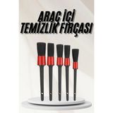Bilfold Araç Içi LED Aksesuar 5 Farklı Detaylı Araba Temizlik Fırçası Oto Temizleme Fırçası