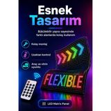 Bilfold Araç Mağaza ve Vitrin Için Renkli LED Kayan Yazı Paneli Kumandalı Ekran