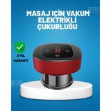 Bilfold Elektrikli Vakumlu Çukurluk Masaj Aleti Isıtmalı ve Kırmızı Işıklı Terapi Seti
