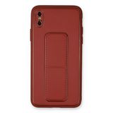 Bilfold İphone Xs Kılıf Coco Deri Standlı Kapak - Fuşya
