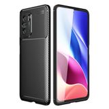 Bilfold Poco F3 Kılıf Auto Focus Karbon Kapak - Siyah