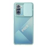 Bilfold Poco F3 Kılıf Palm Buzlu Kamera Sürgülü Silikon - Turkuaz