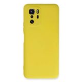 Bilfold Poco X3 Gt Kılıf Nano İçi Kadife Silikon - Sarı
