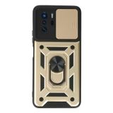 Bilfold Poco X3 Gt Kılıf Pars Lens Yüzüklü Silikon - Gold