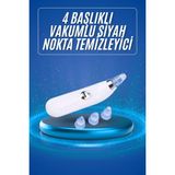Bilfold Siyah Nokta Temizleme Cihazı 4 Başlıklı Vakumlu Pilli Ölü Deri Arındırma