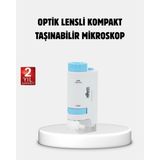 Bilfold Taşınabilir Eğitim Mikroskobu 80X–200X LED Işıklı ve Darbeye Dayanıklı