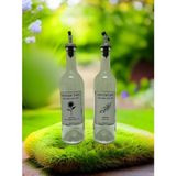 Bilgarden With Love 2X750 ml Şeffaf Zeytinyağı ve Ayçiçek Yağı Şişesi Yağdanlık