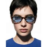 Bilge Karga Harvey Tortoise Blue Güneş Gözlüğü - Leopar