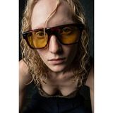 Bilge Karga Hivon Leopard Yellow Güneş Gözlüğü