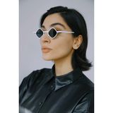 Bilge Karga Negar White Black Güneş Gözlüğü - Beyaz