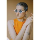 Bilge Karga Negar White Blue Güneş Gözlüğü - Beyaz