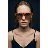 Bilge Karga Rina Orange Leopard Nude Güneş Gözlüğü