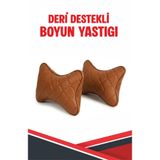 Bilge Sea CHERY OMODA 5 UYUMLU ARAÇ-OTO TABA DERİ TABA DİKİŞLİ BOYUN DESTEK YASTIĞI