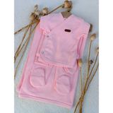 Bilge Trend Kız Bebek Natural Pembe 7 Parça Hastane Çıkışı Zıbın Seti - Yenidoğan - 00406 Pembe