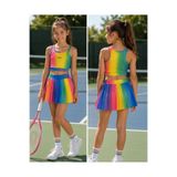 Bilge Trend Kız Çocuk Lyrcalı Şort Etekli Tenis Kıyafeti, Sporcu Takımı