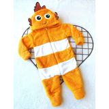 Bilge Trend Welsoft Peluş Balık Nakışlı Kız Erkek Unisex Çocuk Uyku Tulumu , Balık Kostümü - Tarçın - 2 - 3 Yaş