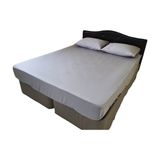 Bilgem Tekstil Çarşaf Çift Kişilik Pamuk Saten - 160*200+50*70 2 adet - Açık Gri