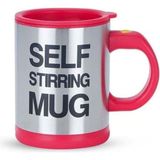 Bilger Kendi Kendini Karıştıran Mikser Kupa Termos Bardak; Self Stirring Mug - Kırmızı - 1 lt