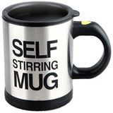 Bilger Kendi Kendini Karıştıran Mikser Kupa Termos Bardak; Self Stirring Mug - Siyah - 1 lt