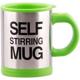 Bilger Kendi Kendini Karıştıran Mikser Kupa Termos Bardak; Self Stirring Mug - Yeşil - 1 lt