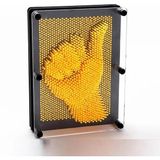 Bilger Klon El Modeli 3D Heykel Çerçeve Oyuncak Sihirli Iğneli Eğitici Hayal Geliştirici Pinart 20*15CM - Sarı