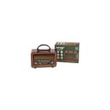 Bilger NS-8069 Retro, Nostaljik, Ahşap Tasarım Bluetooth Hoparlörlü, Şarjlı, Taşınabilir Fm/am Destekli Radyo