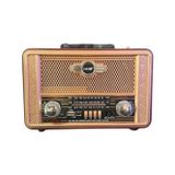 Bilger NS-8098Retro, Nostaljik, Ahşap Tasarım Bluetooth Hoparlörlü, Şarjlı, Taşınabilir Fm/am Destekli Radyo