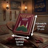 Bilgi Kitabevi Delâilü’l Hayrât Salavat Kitabı Çanta Boy Arapça Türkçe Okunuş Türkçe Meal Ciltli Delailül Hayrat 13*17 cm - 4 - Bordo