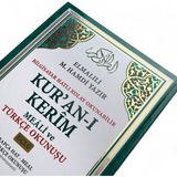Bilgi Kitabevi Orta Boy Üçlü Kuranı Kerim (Arapça, Türkçe Okunuş ve Türkçe Meali) 17X24 cm Elmalılı Muhammed Hamdi