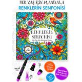 Bilgi Park Renklerin Senfonisi – Her Yaş Için Mandala | 96 Sayfa | Çek-Kopar Mandala Kitabı | Yıldız Kalem Hediyeli! - RENKLERİN SENFONİSİ