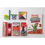 Bilgin Çocuk Yayınları Ilkokul 2. Sınıf Matematik Problem Çözme Kitabı ve Pensan 12 Renk Boya & Kırtasiye Seti + Tangram