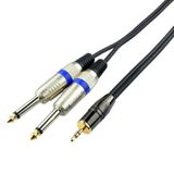 Bilgisayar-Amfi 3.5 mm Stereo 2x6.3 mm Kablo 5 metre