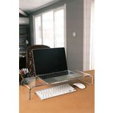 Bilhan Pleksi Laptop-monitör Yükseltici- Monitör Standı ( 40 x 8 cm ) 5 cm Kalınlık
