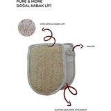 Bilian Doğal Kabak Lifi Eldiven Kese, Banyo Kesesi, Organik, Cilt Bakımı