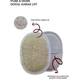 Bilian Doğal Kabak Lifi Oval Kese, Banyo Kesesi, Organik, Cilt Bakımı