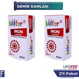 Bilifer Lipozomal Demir Damla 2'li Avantaj Paket - Vanilya