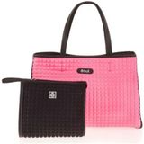 Bilik Deri BLKF Jelly Pembe Kumaş Kadın Omuz Çantası