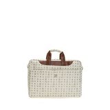 Bilik Deri BRIEFCASE-MN Monogram Bej Taba Unisex Laptop ve Evrak Çantası