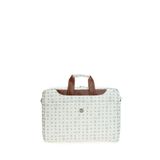 Bilik Deri BRIEFCASE-MN Monogram Beyaz Taba Unisex Laptop & Evrak Çantası