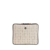 Bilik Deri Monogram Bej Unisex Laptop & Evrak Çantası TABLET-MN 12" (Bej)