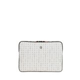 Bilik Deri Monogram Beyaz Unisex Laptop & Evrak Çantası LAPTOP-MN 15,6" (Beyaz)