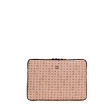 Bilik Deri Monogram Pembe Unisex Laptop & Evrak Çantası LAPTOP-MN 15,6" (Pembe)
