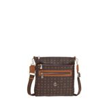 Bilik Deri MTŞ 269-MN Monogram Kahve/Taba Kadın Çapraz Askılı Çanta