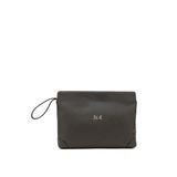 Bilik Deri MTŞ 30 Koyu Gri Rölax Kadın Portföy Clutch Çanta