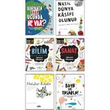Bilim Eğlenceli Etkinlikler + Sanat Eğlenceli Etkinlikler + Dünyanın Öbür Ucunda Ne Var? + Nasıl Dünya Kaşifi Olunur + Hatalar Kitabı + Boya ve Tasarla / 6 Kitap Set Çocuk Aktivite Kitapları