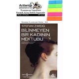 Bilinmeyen Bir Kadının Mektubu 1 Adet Fosforlu Transparan Kitap + Ayraç - Stefan Zweig - Standart