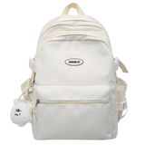 BILIPOPX Sevimli Aksesuarlarla Kawaii Sırt Çantası Estetik 15.6 İnç Laptop Sırt Çantası Kolye Ucu, Beyaz, Large, Laptop Sırt Çantası