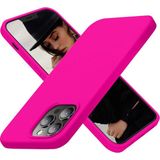 Bilişim Akademi Apple iPhone 11 Pro Max Kılıf Lansman Içi Kadife Silikon Kapak Kılıf - Fuşya