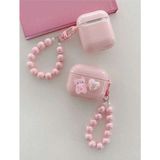 Bilişim Aksesuar Air Pods 3.nesil 3D Pembe Ayıcık Figürlü Kılıf Koruma